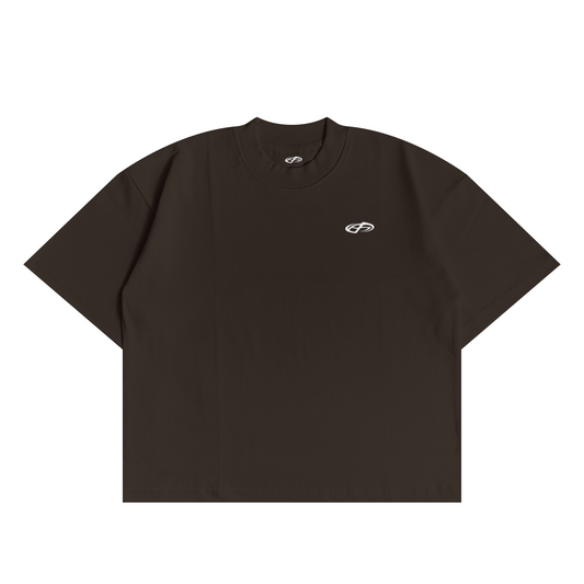POLERA BOXY FIT CAFE OSCURO