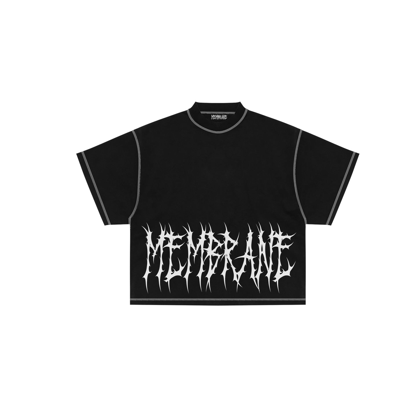 POLERA MEMBRANE EXPOSED SEAMS BLACK