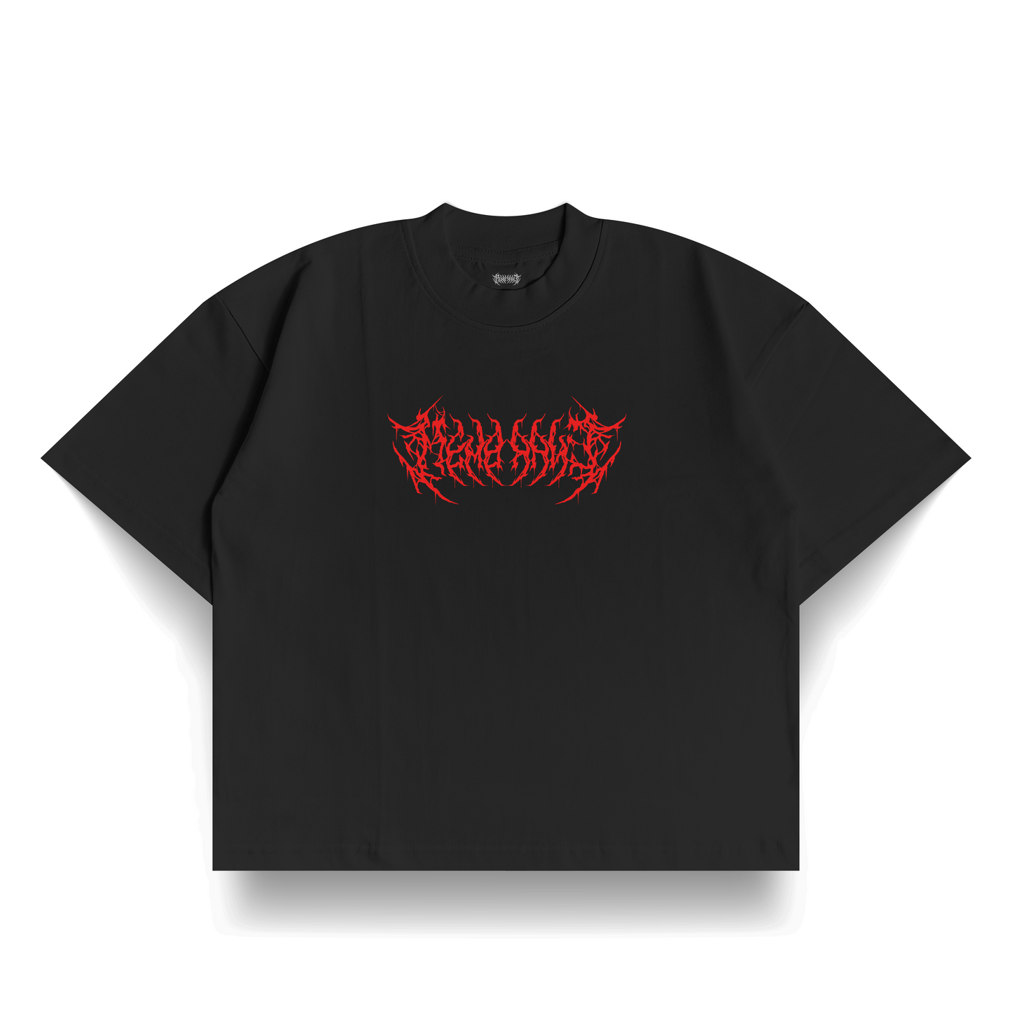 POLERA BOXY FIT MEMBRANE BLACK RED