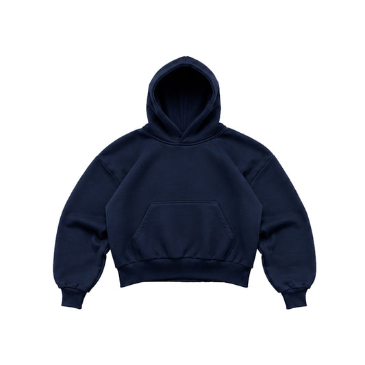 HOODIE BOXY FIT AZUL MARINO