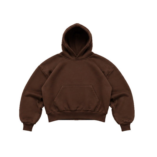 HOODIE BOXY FIT CAFE MORO