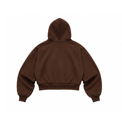 HOODIE BOXY FIT CAFE MORO