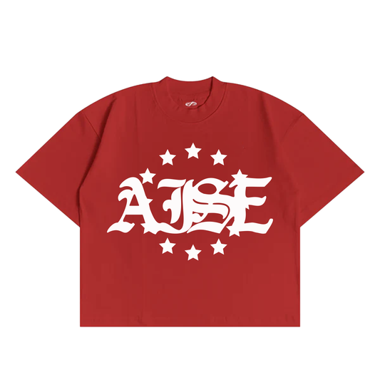 Polera boxy fit AISESTAR red