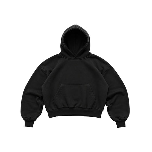 HOODIE BOXY FIT NEGRO