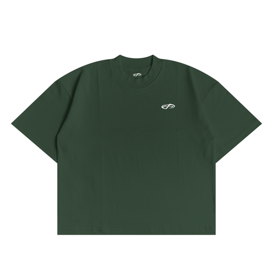 POLERA BOXY FIT VERDE BOTELLA
