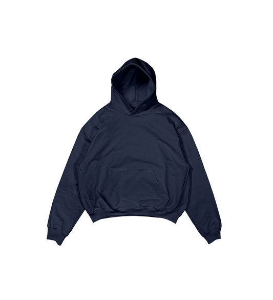 HOODIE BOXY FIT AZUL MARINO