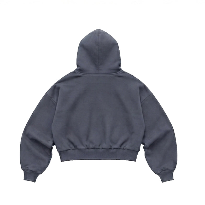 HOODIE BOXY FIT GRIS ACERO