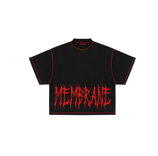POLERA MEMBRANE EXPOSED SEAMS BLACK 2