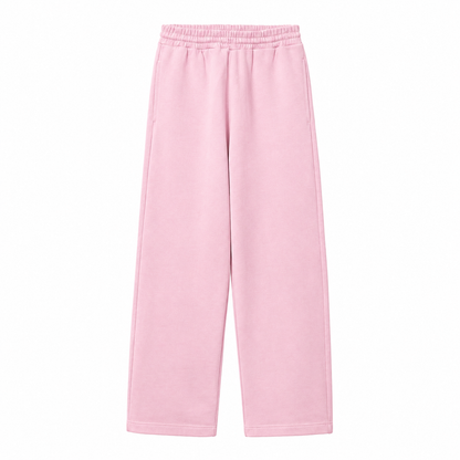 PANTALON DE BUZO ROSADO PASTEL AISECLOTHING