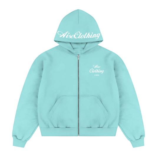 ZIPPER BOXY FIT AISECLOTHING CHILE CELESTE