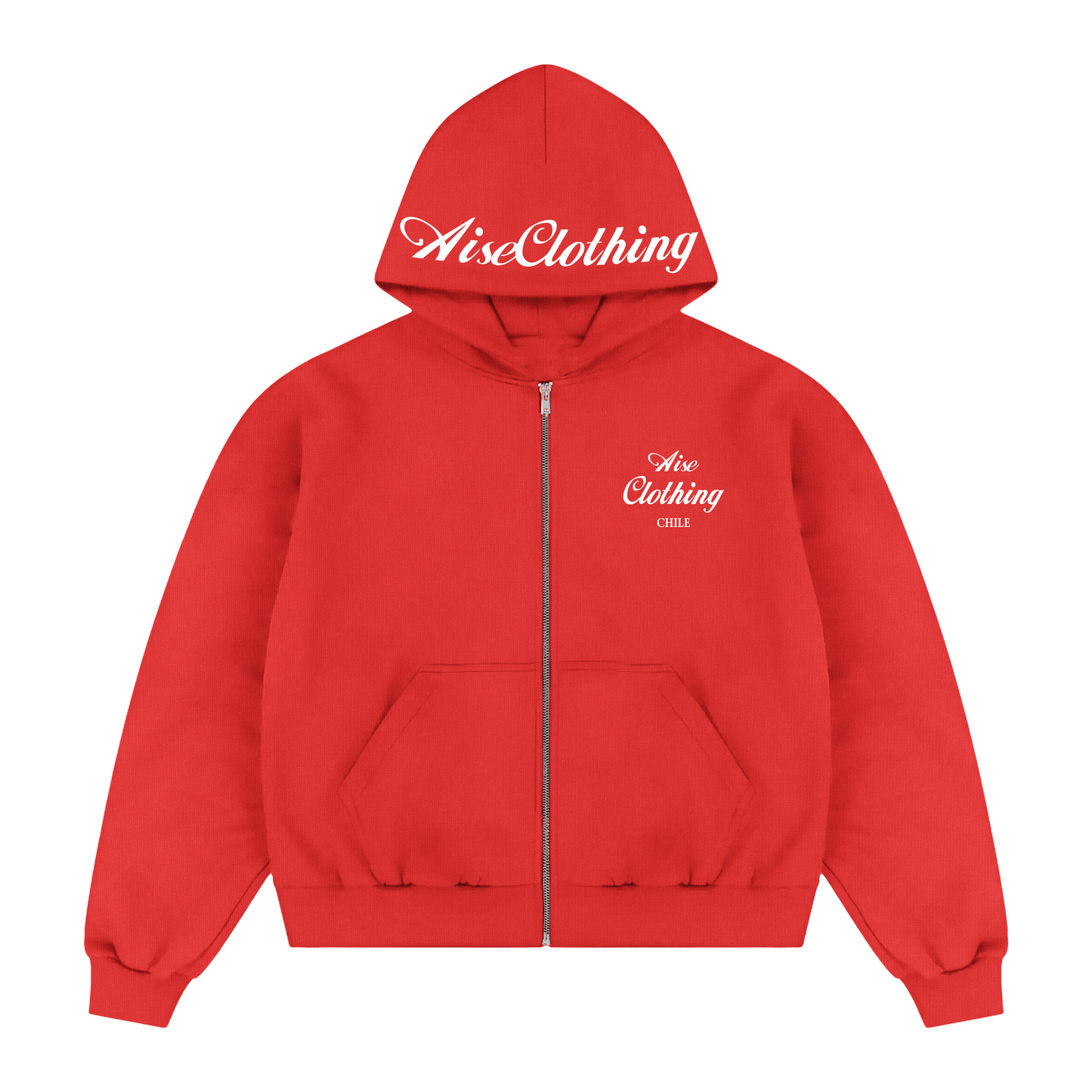 ZIPPER BOXY FIT AISECLOTHING CHILE ROJO