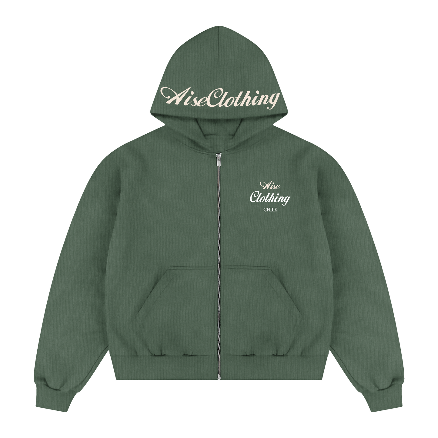 ZIPPER BOXY FIT AISECLOTHING CHILE VERDE