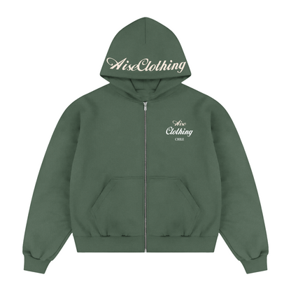 ZIPPER BOXY FIT AISECLOTHING CHILE VERDE